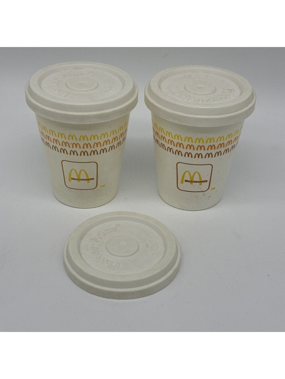 Play Food Vintage Fisher Price McDonald's Coffee Cup X2